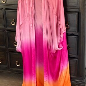 YFB Pink and Orange Ombre Kimono